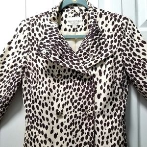 Banana Republic Leopard Print Trench Coat - Size XS